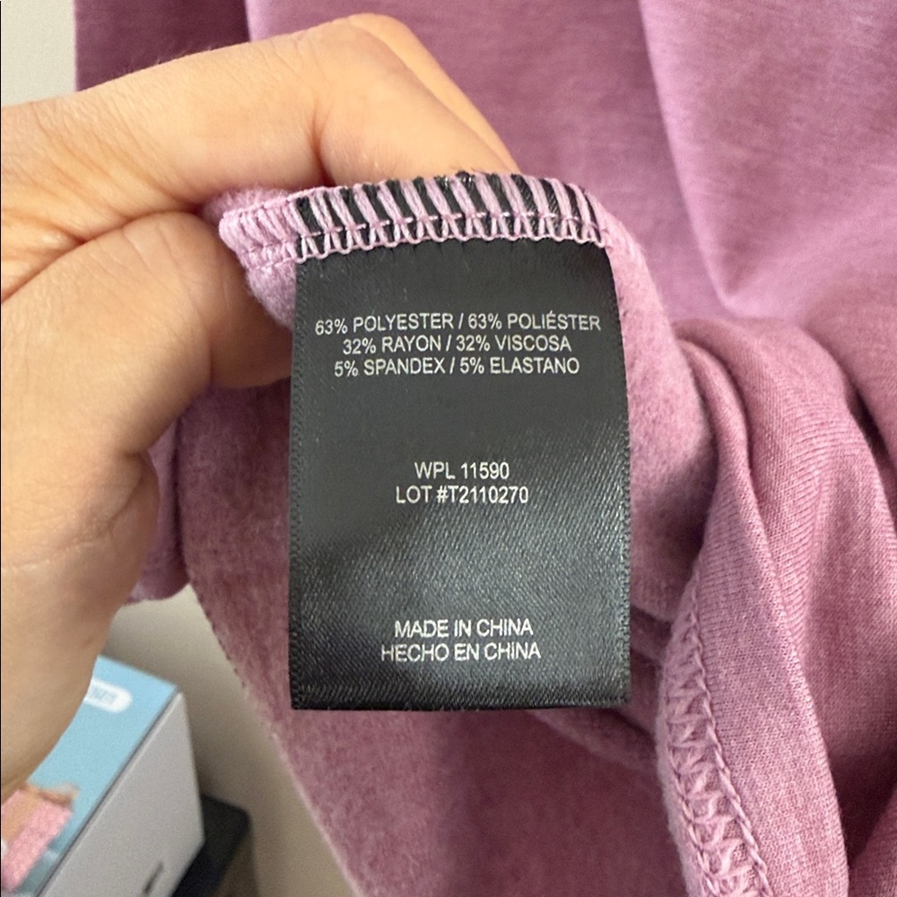 NWT 32 Degrees ballerina pink Mauve Cowl Neck Pullover - Picture 6 of 9